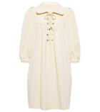 See By Chloe - Lace-up crêpe minidress
