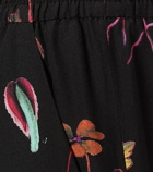 Stella McCartney - Floral high-rise slim silk pants