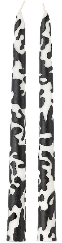 Photo: Marloe Marloe Black & White Tapered Candle Stick Set