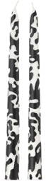 Marloe Marloe Black & White Tapered Candle Stick Set