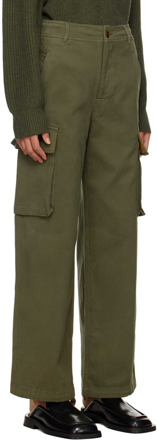 6397 Green Drawstring Cargo Pants 6397
