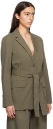 Proenza Schouler Khaki Proenza Schouler White Label Blazer