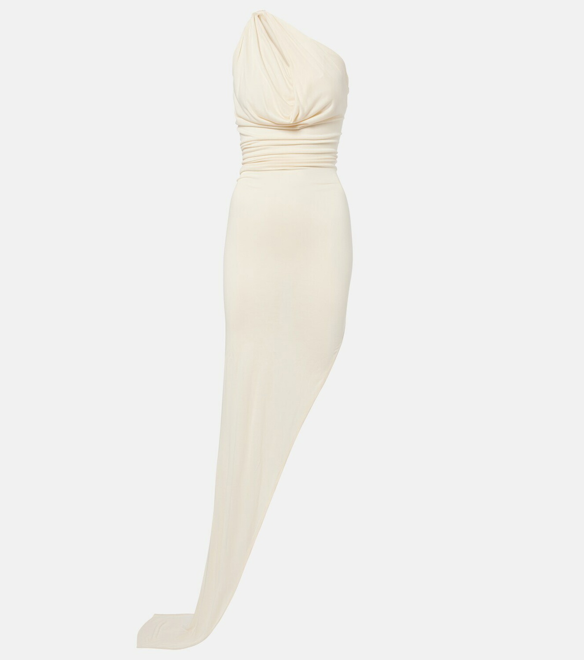 Rick Owens Aaliyah asymmetric draped gown
