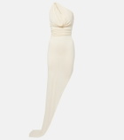 Rick Owens Aaliyah asymmetric draped gown