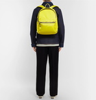 A.P.C. - Logo and Leather-Trimmed Ripstop Backpack - Men - Yellow