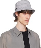 11 by Boris Bidjan Saberi Gray Embroidered Bucket Hat
