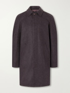 A.P.C. - Auster Brushed Wool-Blend Coat - Brown