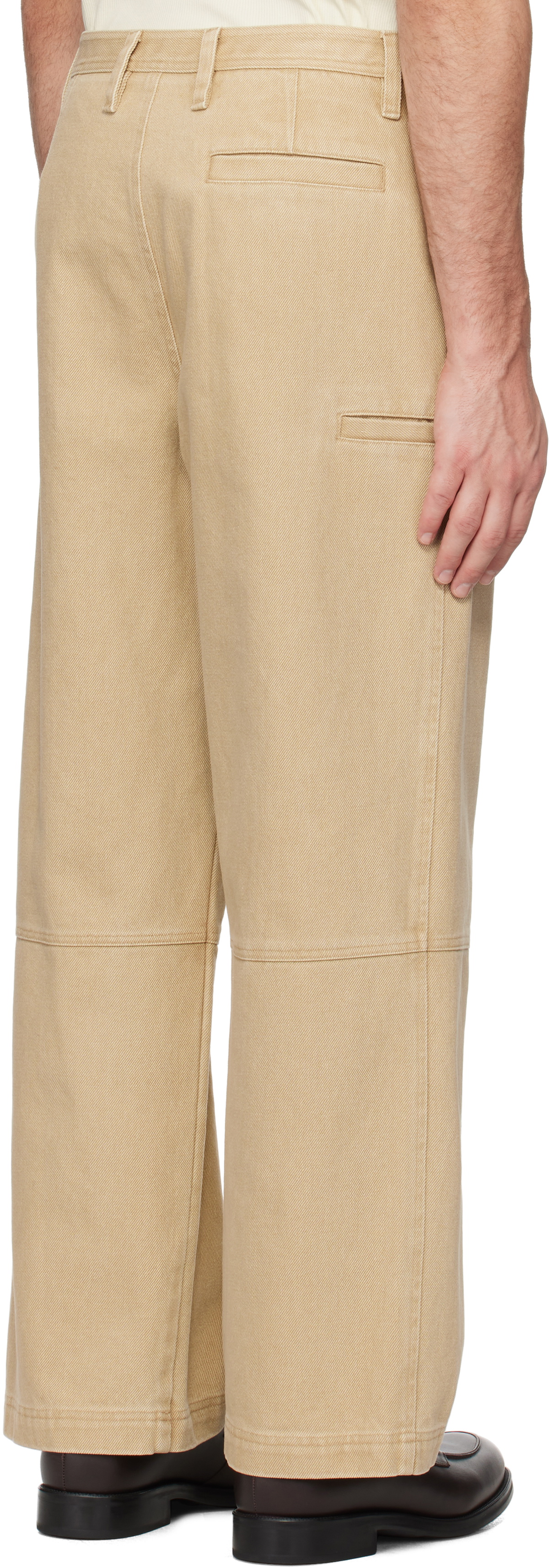 LE17SEPTEMBRE Tan Washed Side Pocket Jeans