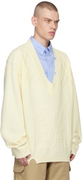 AMBUSH Off-White Destroyed Rib Knit Sweater