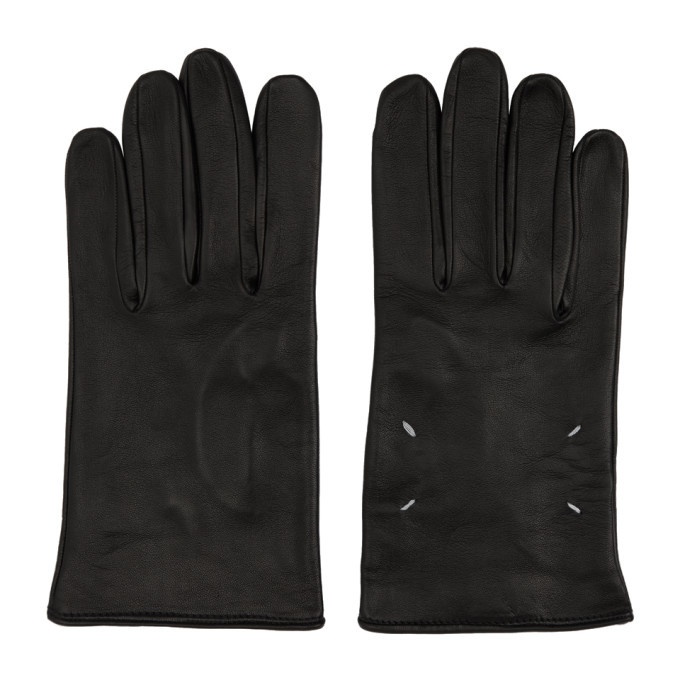 Photo: Maison Margiela Black Leather Gloves