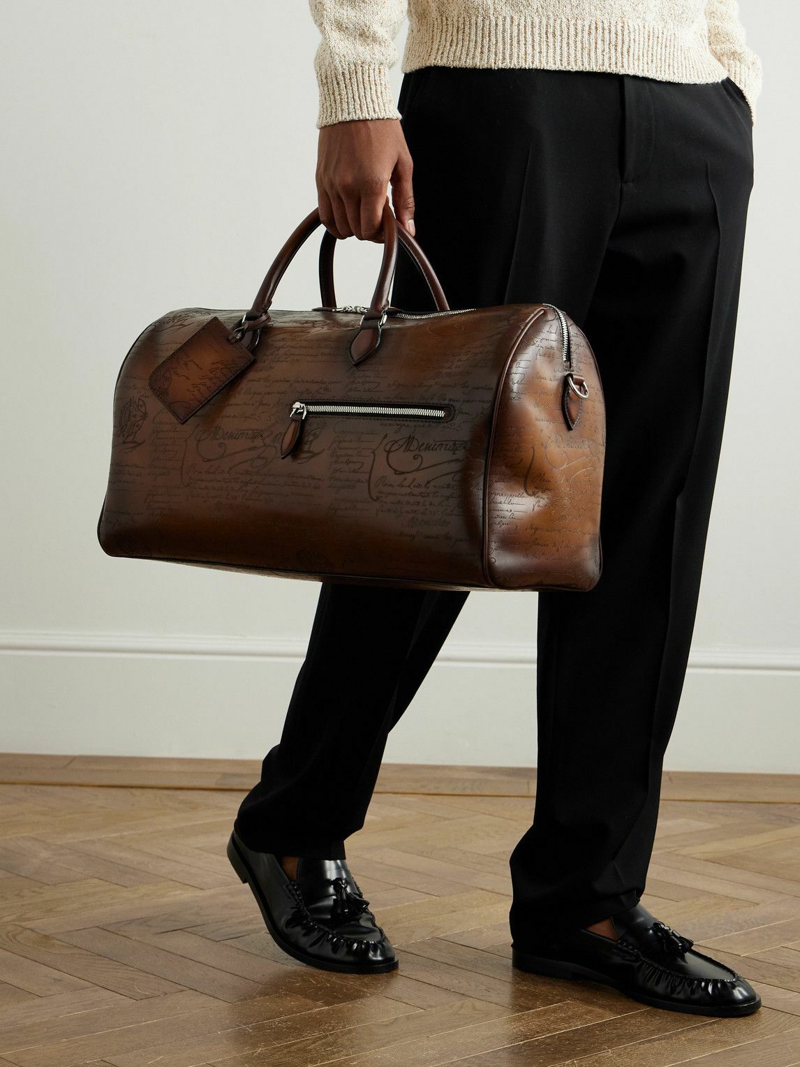 Berluti - Jour Off Scritto Venezia Leather Weekend Bag