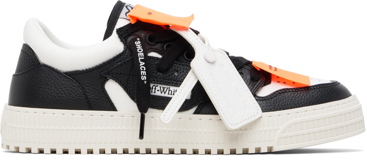 Photo: Off-White White & Black 3.0 Court Low Top Sneakers
