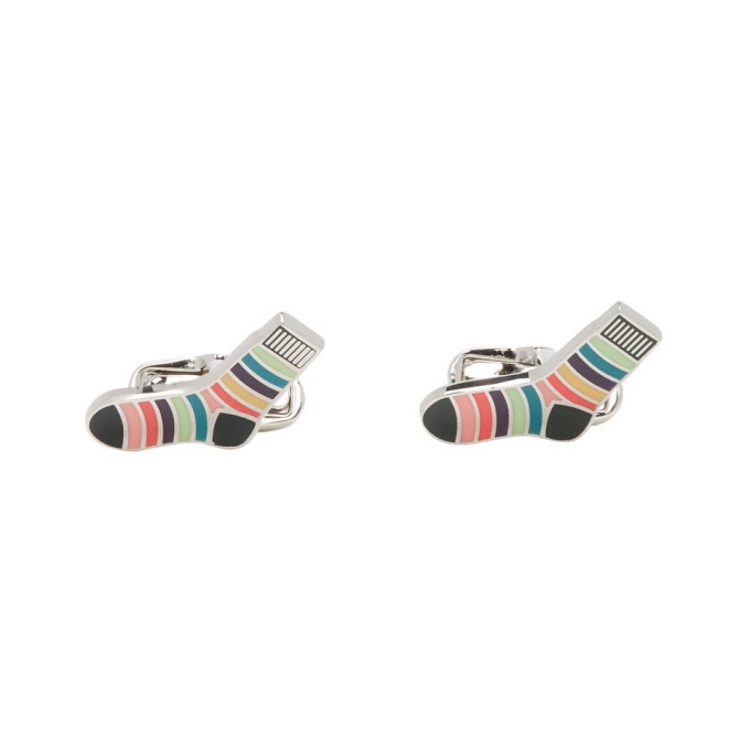 Photo: Paul Smith Multicolor Striped Socks Cufflinks