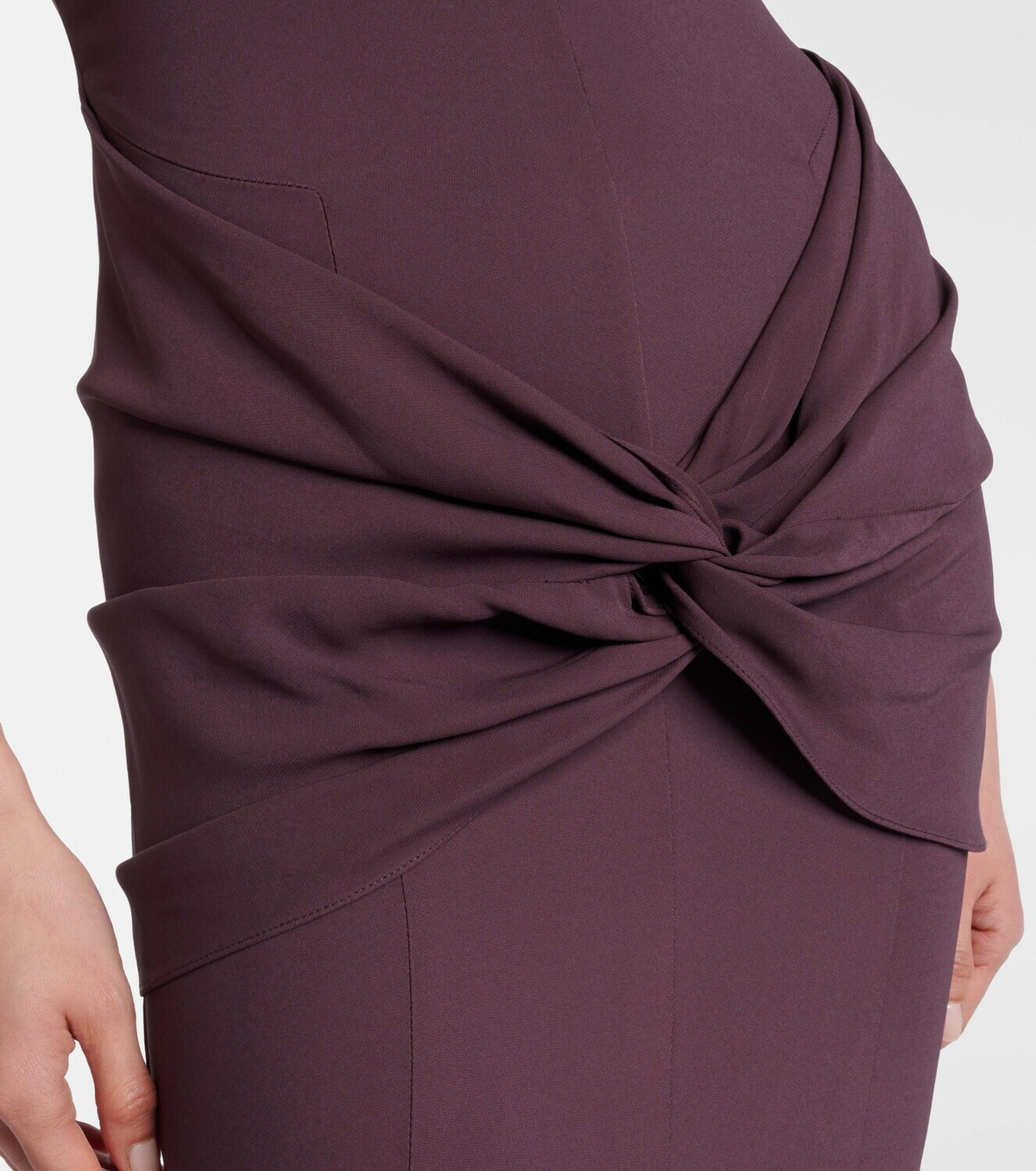 Tove Ames gathered jersey maxi dress