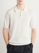 Slowear - Slim-Fit Cotton-Blend Terry Polo Shirt - Neutrals