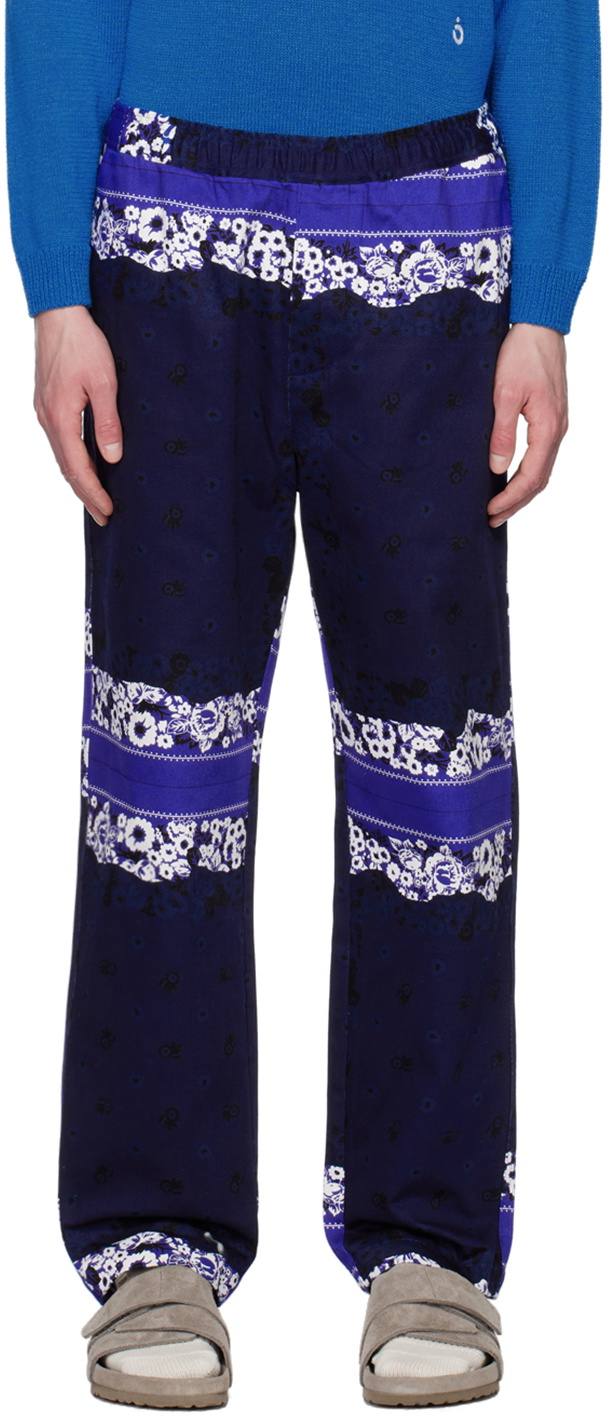 NOMA t.d.【Patchwork Bloc Pants】 NOMA t.d. Multicolor Patchwork Trousers NOMA t.d.