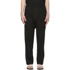 Jan-Jan Van Essche Black Elasticized Waistband Track Trousers