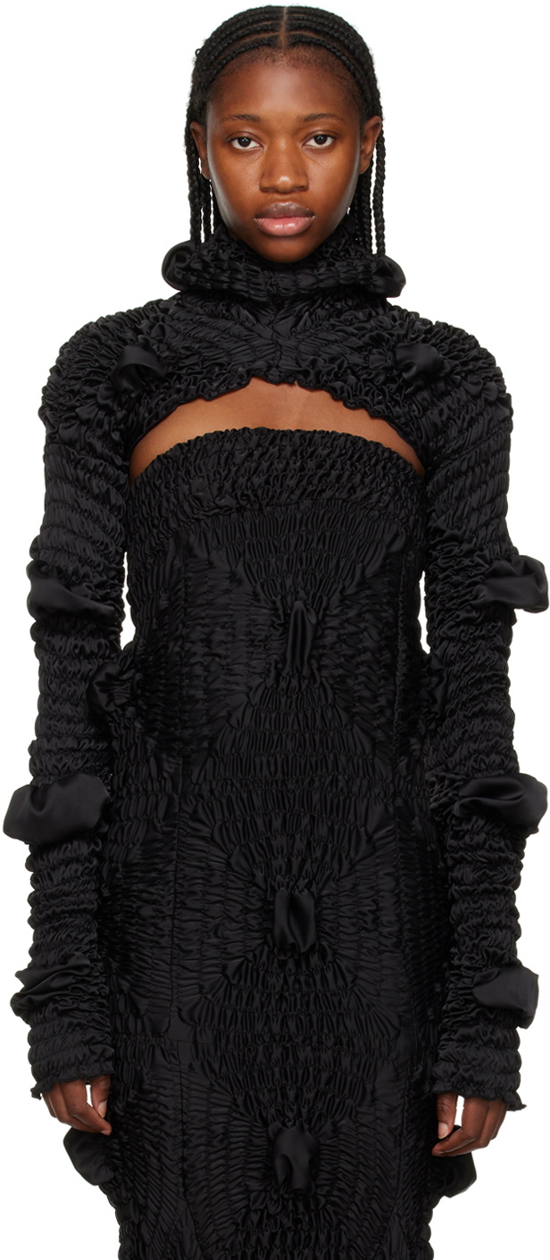 Feben Black Bolero Turtleneck