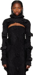 Feben Black Bolero Turtleneck