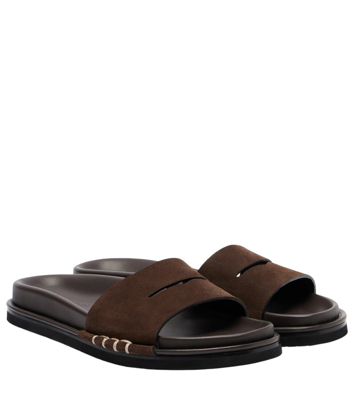 Photo: JW Anderson Suede slides