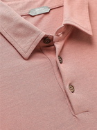 Incotex - Slim-Fit Ice Cotton-Jersey Polo Shirt - Pink