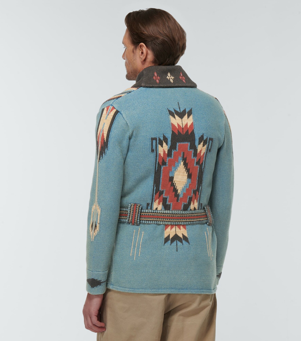 RRL - Jacquard cotton-blend cardigan RRL