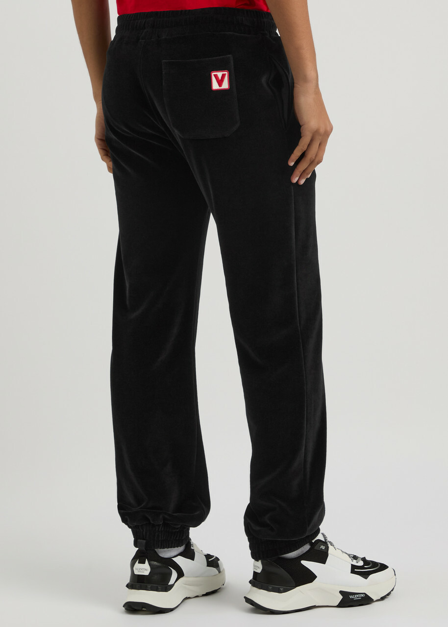 Valentino Velour Sweatpants Black
