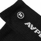Men's AAPE Now Sports Socks in Black