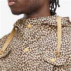 Engineered Garments Men's Field Vest in Khaki Nylon Leopard Print