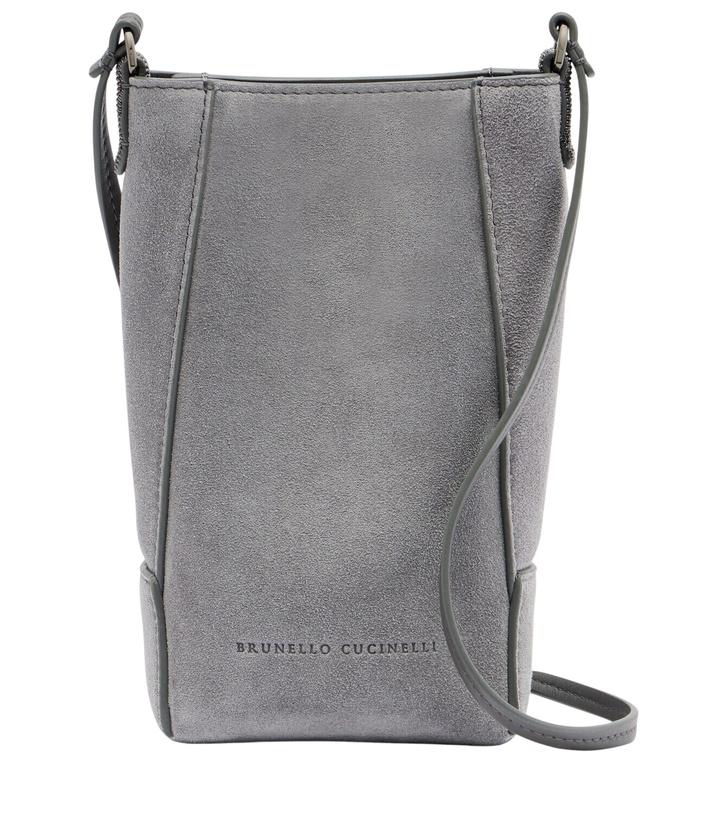 Photo: Brunello Cucinelli Monili suede shoulder bag