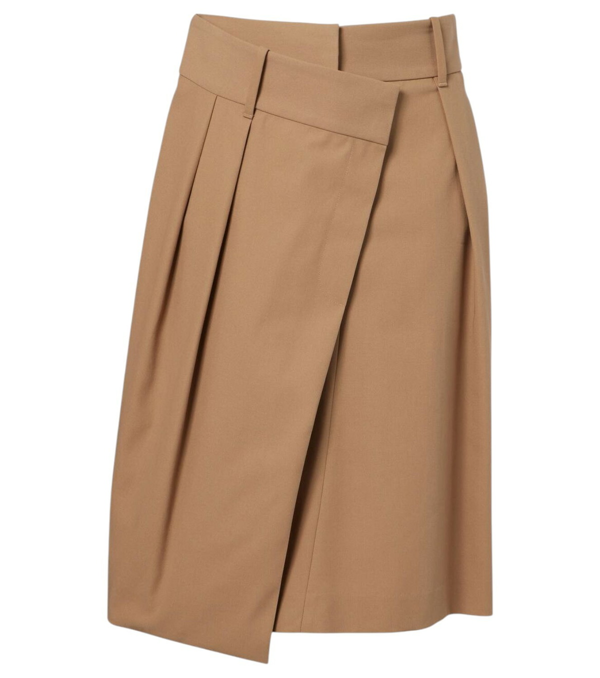 Loewe Asymmetric wool midi skirt Loewe
