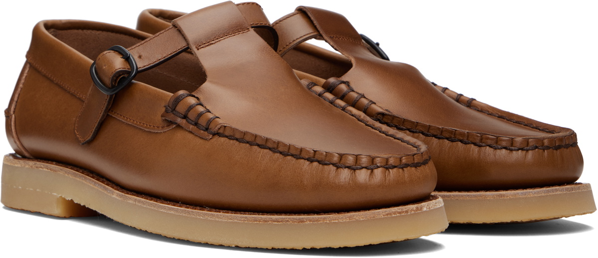 HEREU Brown Alber Rubber Veg Tan Loafers