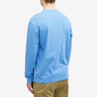 Polo Ralph Lauren Men's Long Sleeve Painting Bear T-Shirt in Summer Blue