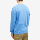 Polo Ralph Lauren Men's Long Sleeve Painting Bear T-Shirt in Summer Blue