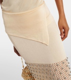 Rabanne Crochet embellished maxi skirt