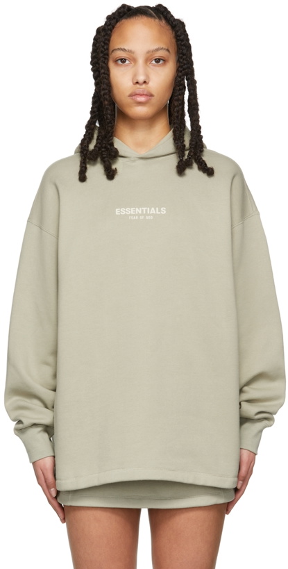 Photo: Essentials Green Relaxed Hoodie