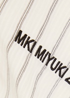 Mki Miyuki Zoku Box Dress Striped Seersucker Shirt Off White