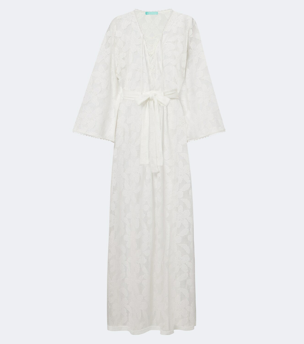 Melissa Odabash Nina floral sheer lace kaftan