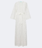 Melissa Odabash Nina floral sheer lace kaftan