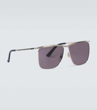 Gucci - Square-frame metal sunglasses