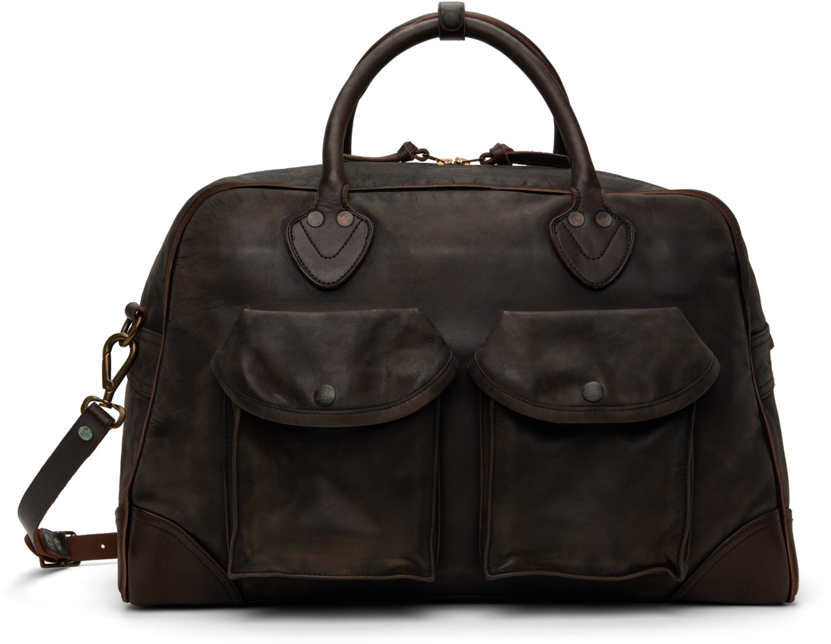 RRL Brown Burlington Duffle Bag RRL