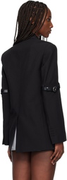 Coperni Black Logo Belted Blazer