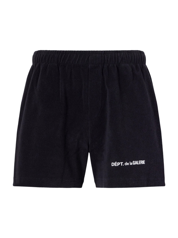 Photo: Gallery Dept. - Zuma Straight-Leg Logo-Print Organic Cotton-Jersey Shorts - Black