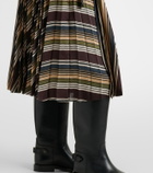 Sacai Striped midi skirt