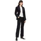 Andersson Bell Navy and Black Corduroy Brooch Smith Blazer