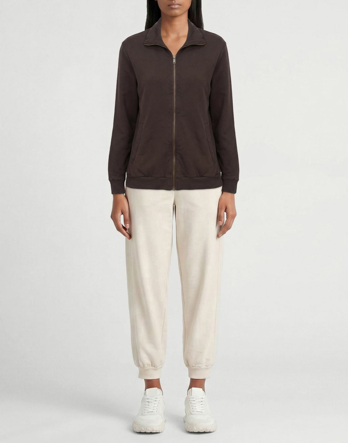 Crossley Womens Sweatshirt Dark in Brown
