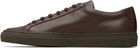 Common Projects Brown Original Achilles Low Sneakers