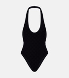 Gucci GG terry-trimmed jersey swimsuit