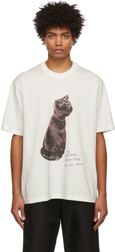 Photo: Song for the Mute White 'Cat' Oversized T-Shirt