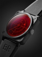 Bell & Ross - BR 03-92 Red Radar Limited Edition Automatic 42mm Ceramic and Rubber Watch, Ref. No. BR0392-RRDR-CE/SRB